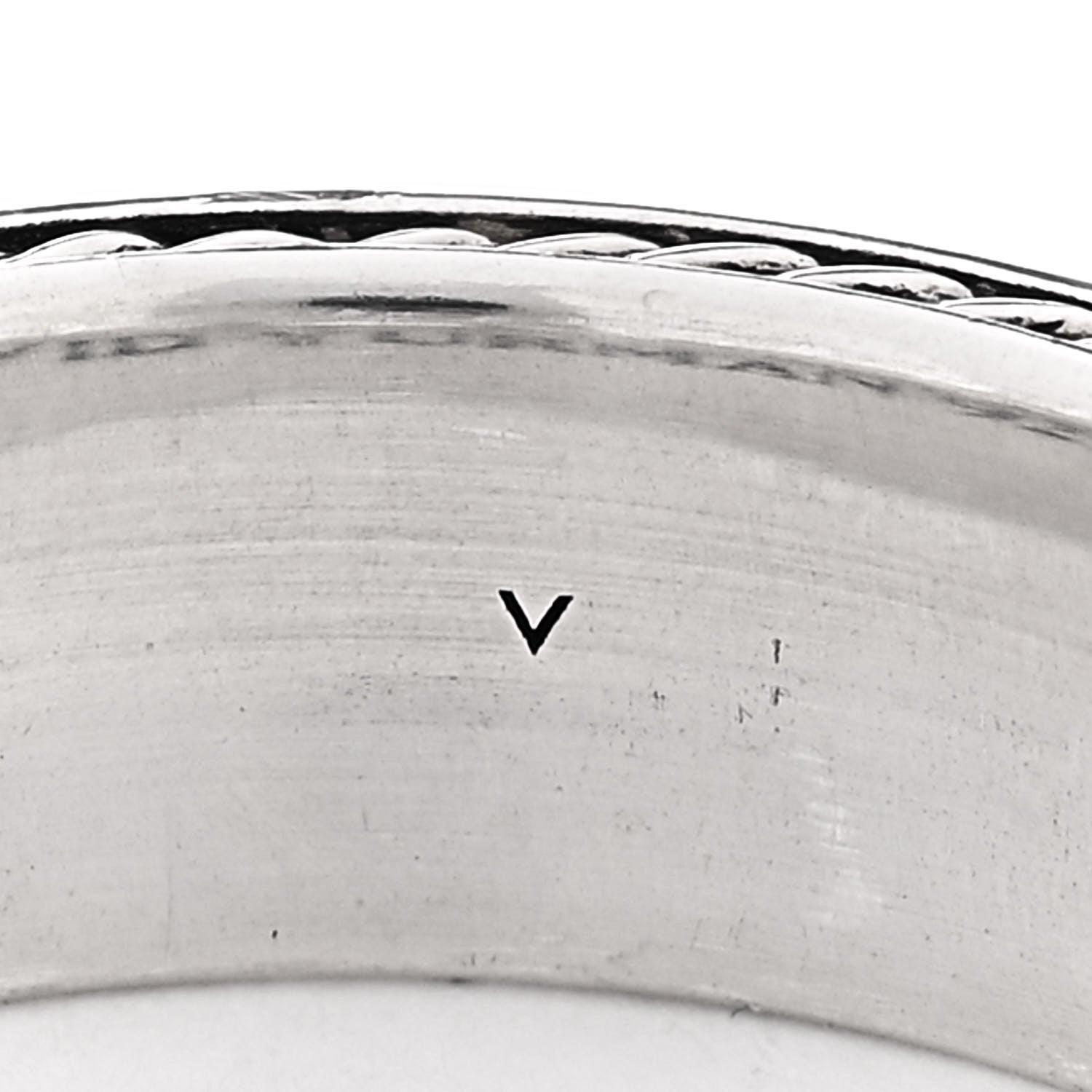 David Yurman Sterling Silver Diamond Streamline Two-Row Band Ring 57 8 5 of 5
