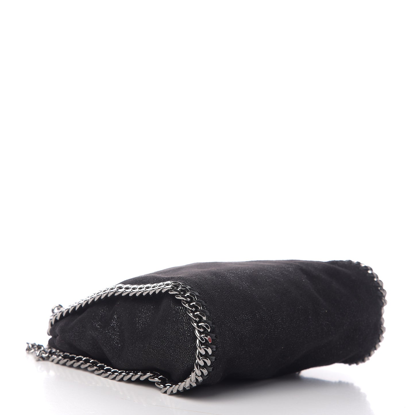 Shaggy Deer Mini Falabella Fold Over Tote Black