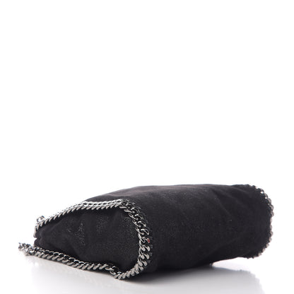 Stella McCartney Shaggy Deer Mini Falabella Fold Over Tote Black 3 of 8