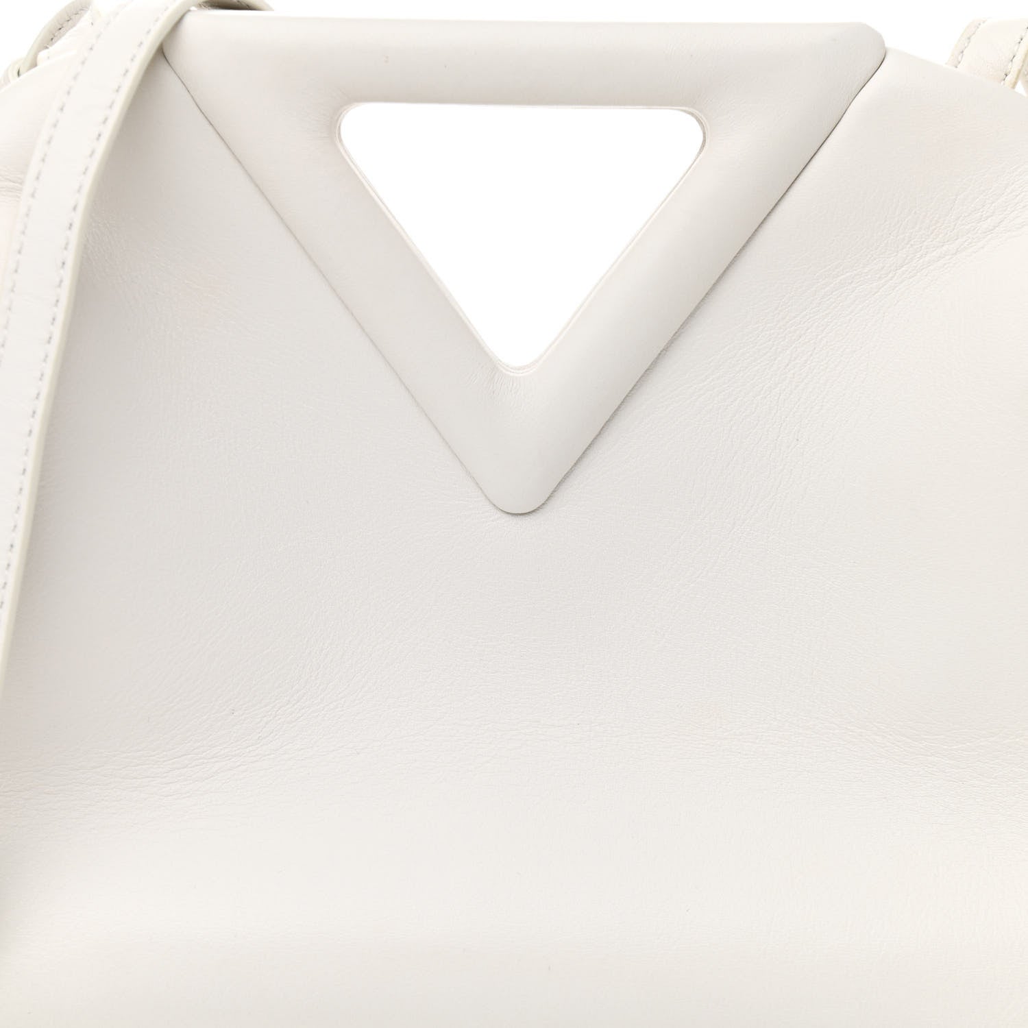 Bottega Veneta Calfskin Small The Point Triangle Bag Chalk 7 of 10