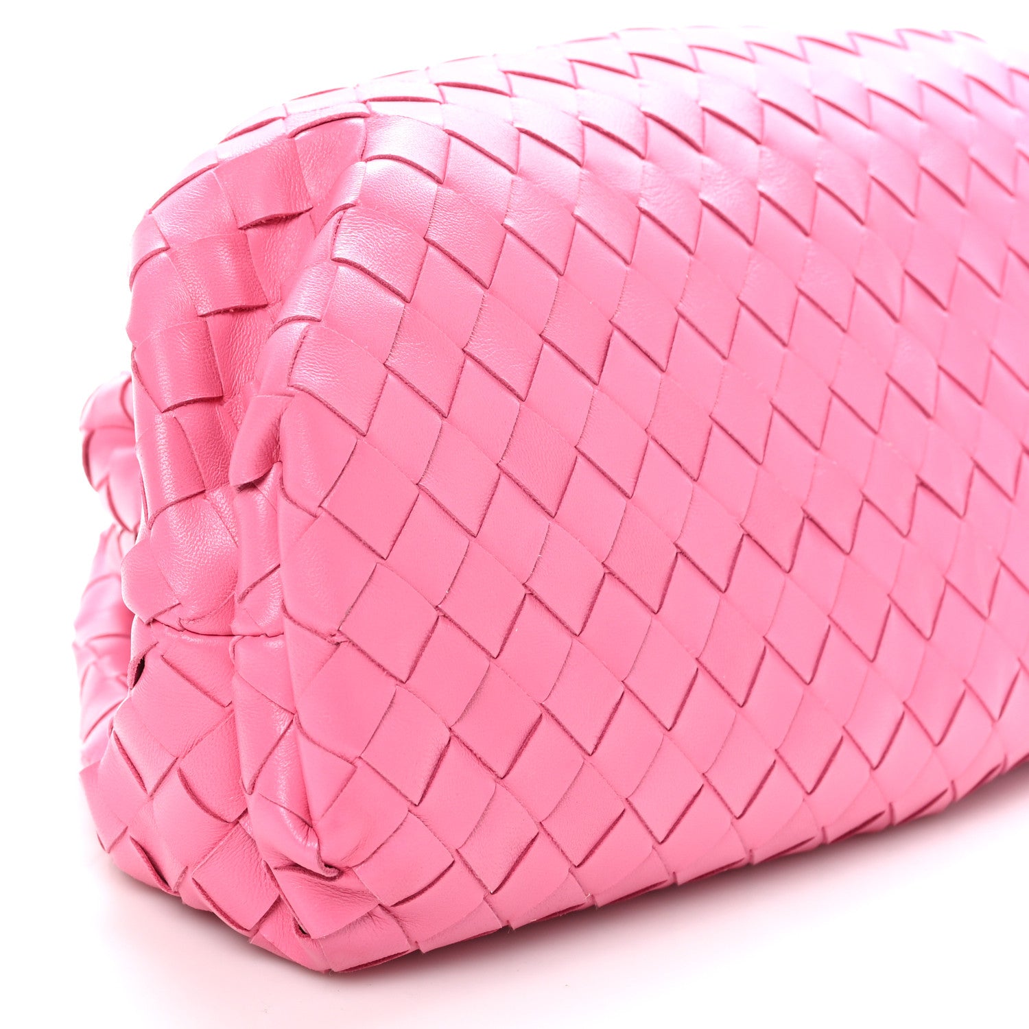 Bottega Veneta Nappa Maxi Intrecciato The Pouch Oversized Clutch Pink 9 of 10