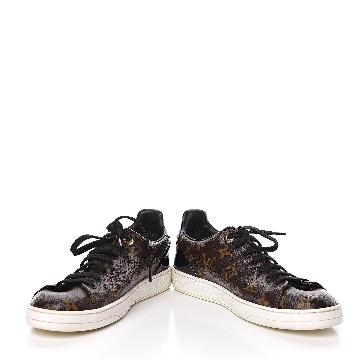 Louis Vuitton Patent Monogram Frontrow Sneakers 37 5 of 12