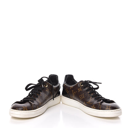 Louis Vuitton Patent Monogram Frontrow Sneakers 37 5 of 12