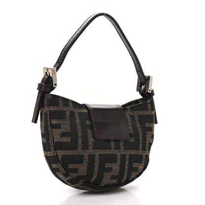 Fendi Zucca Mini Half Moon Baguette Tobacco 2 of 10