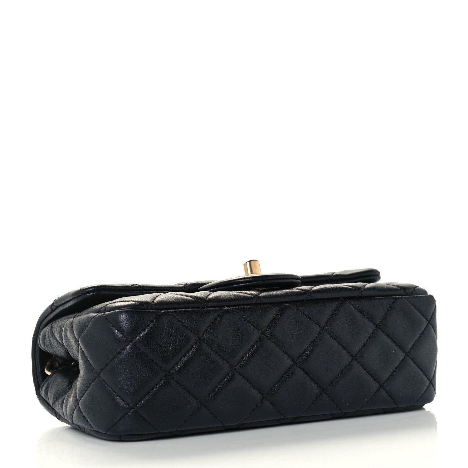 Chanel Lambskin Quilted Mini Rectangular Pearl Crush Flap Black 4 of 12