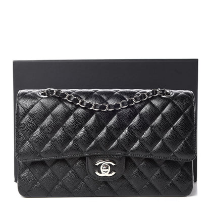 Chanel Caviar Quilted Medium Double Flap Black 9 of 9