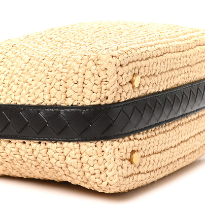 Bottega Veneta Raffia Woven Nappa Intrecciato Mini Wallace Natural Fondant 9 of 10