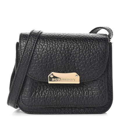 Burberry Grainy Calfskin Heritage Grain Mini Crossbody Bag Black 1 of 12