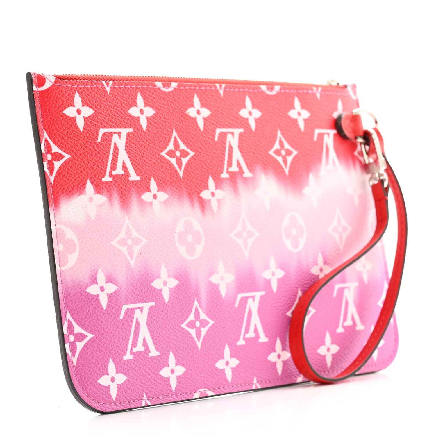 Louis Vuitton Monogram Escale Neverfull MM GM Pochette Rouge 3 of 11