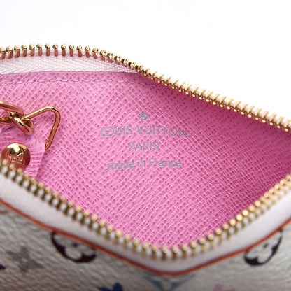 Louis Vuitton Monogram Multicolor Key Pouch White Litchi 6 of 8