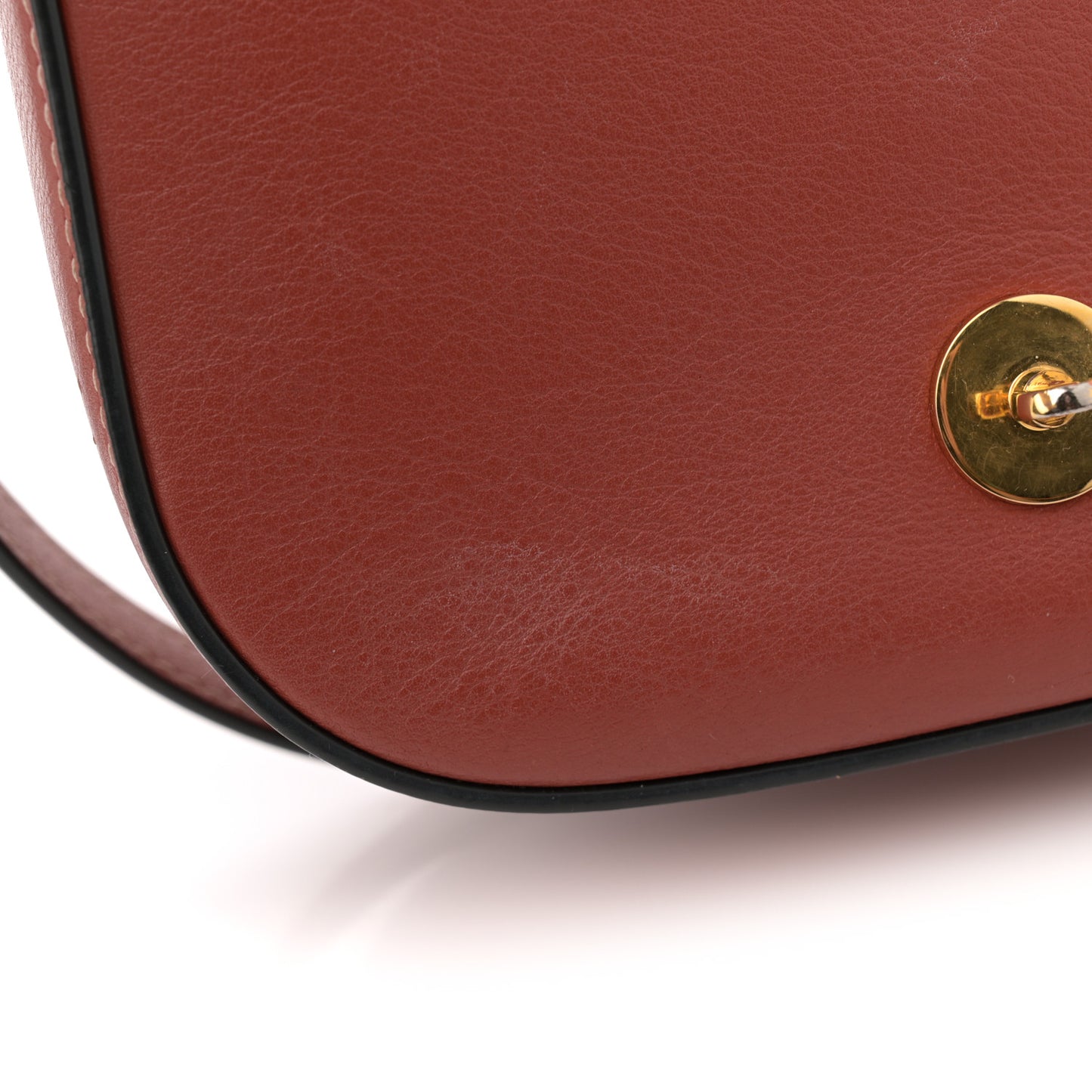 Calfskin Darley Satchel Rust