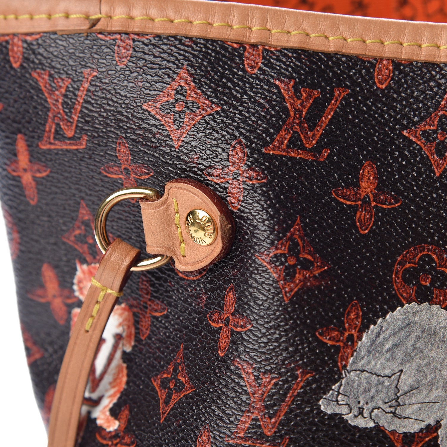 Louis Vuitton Catogram Neverfull MM Marron 13 of 15
