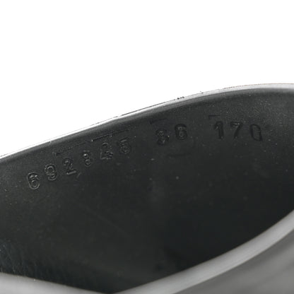 Gucci Soft Rubber Womens Interlocking G Platform 42mm Slide Sandals 36 Black 8 of 10