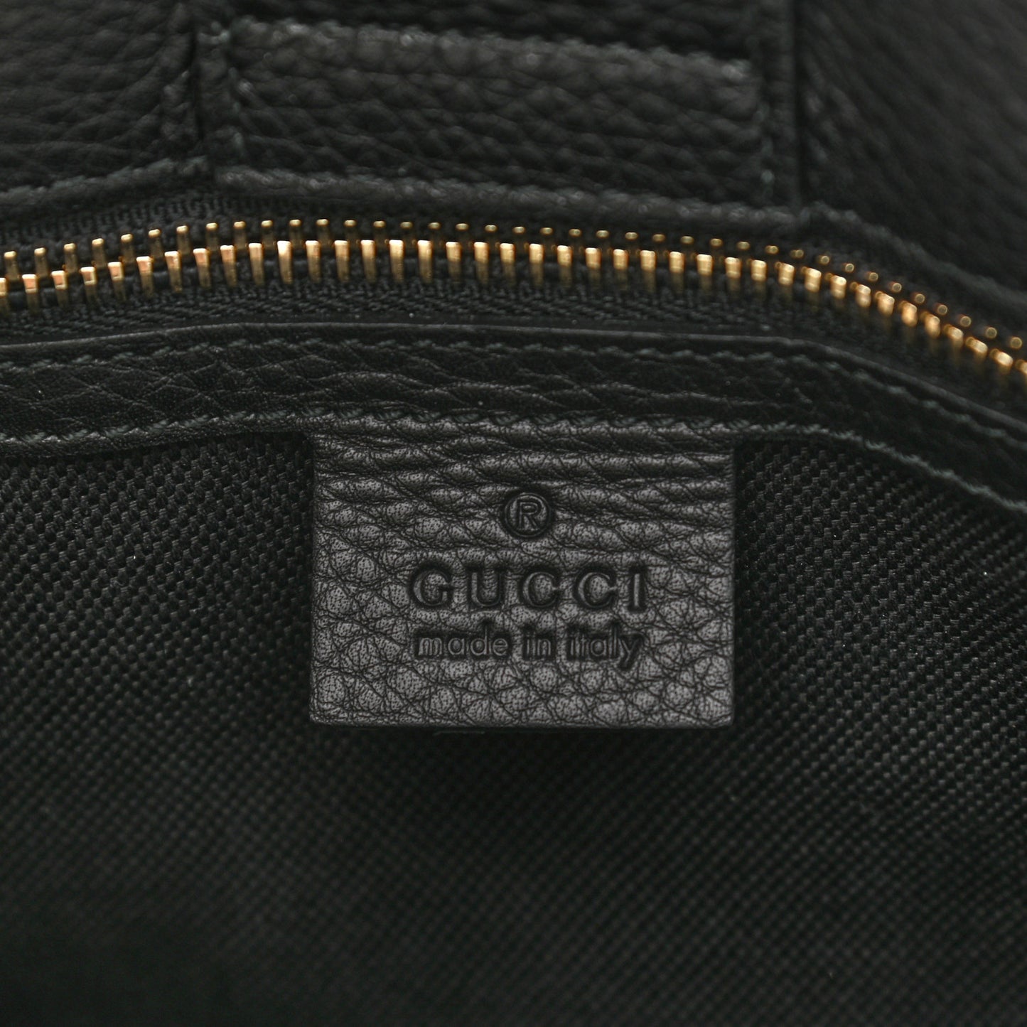 Pebbled Calfskin Medium Bamboo Shopper Tote Black