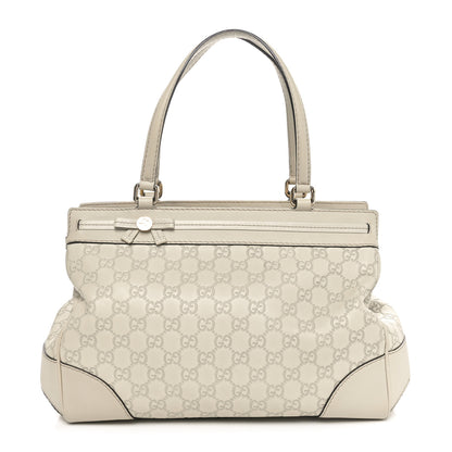 Gucci Guccissima Medium Mayfair Tote Off White 1 of 10