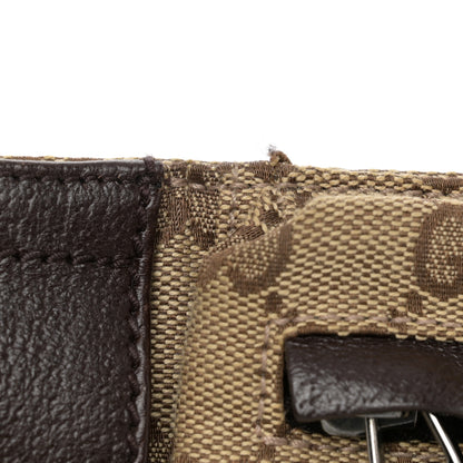 Gucci GG Monogram Double Pocket Belt Bag Dark Brown 12 of 13