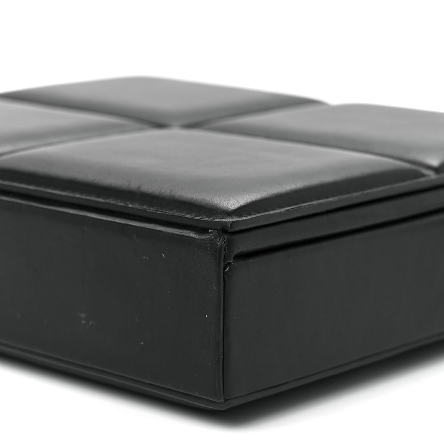 Calfskin Padded Mini Trunk Black