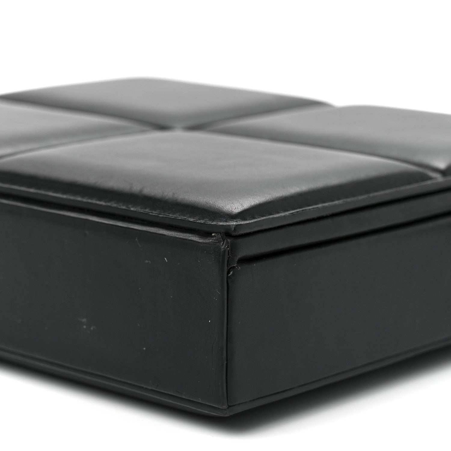 Bottega Veneta Calfskin Padded Mini Trunk Black 12 of 14