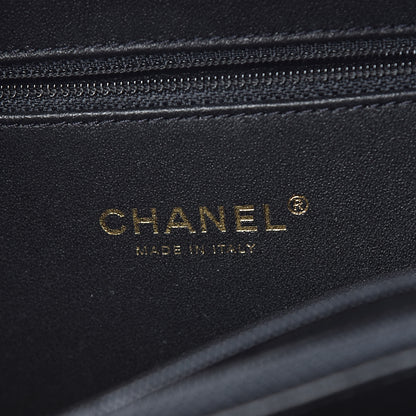 Chanel Caviar Quilted Medium CC Filigree Vanity Case Beige Black 6 of 10