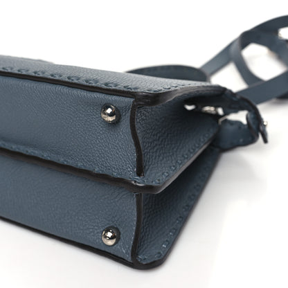 Fendi Cuoio Romano Selleria Chamois Small Peekaboo I SEE U Satchel Asfalto 10 of 11