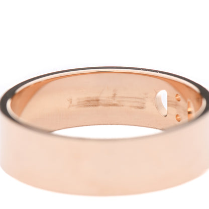 Hermes 18K Rose Gold Diamond PM H D'Ancre Ring 54 7 4 of 5