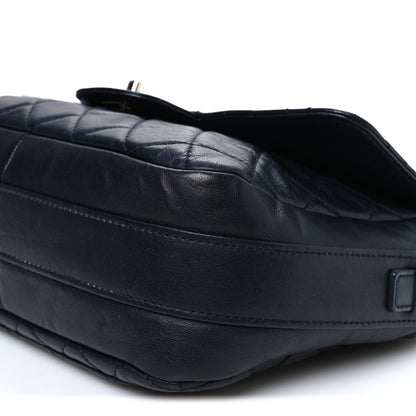 Chanel Lambskin Quilted Messenger Bag Dark Navy 10 of 11