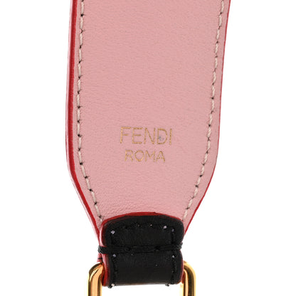 Fendi Vitello Dolce Tri-Color Buttoned Strap You Black Peonia Cuoio 3 of 10