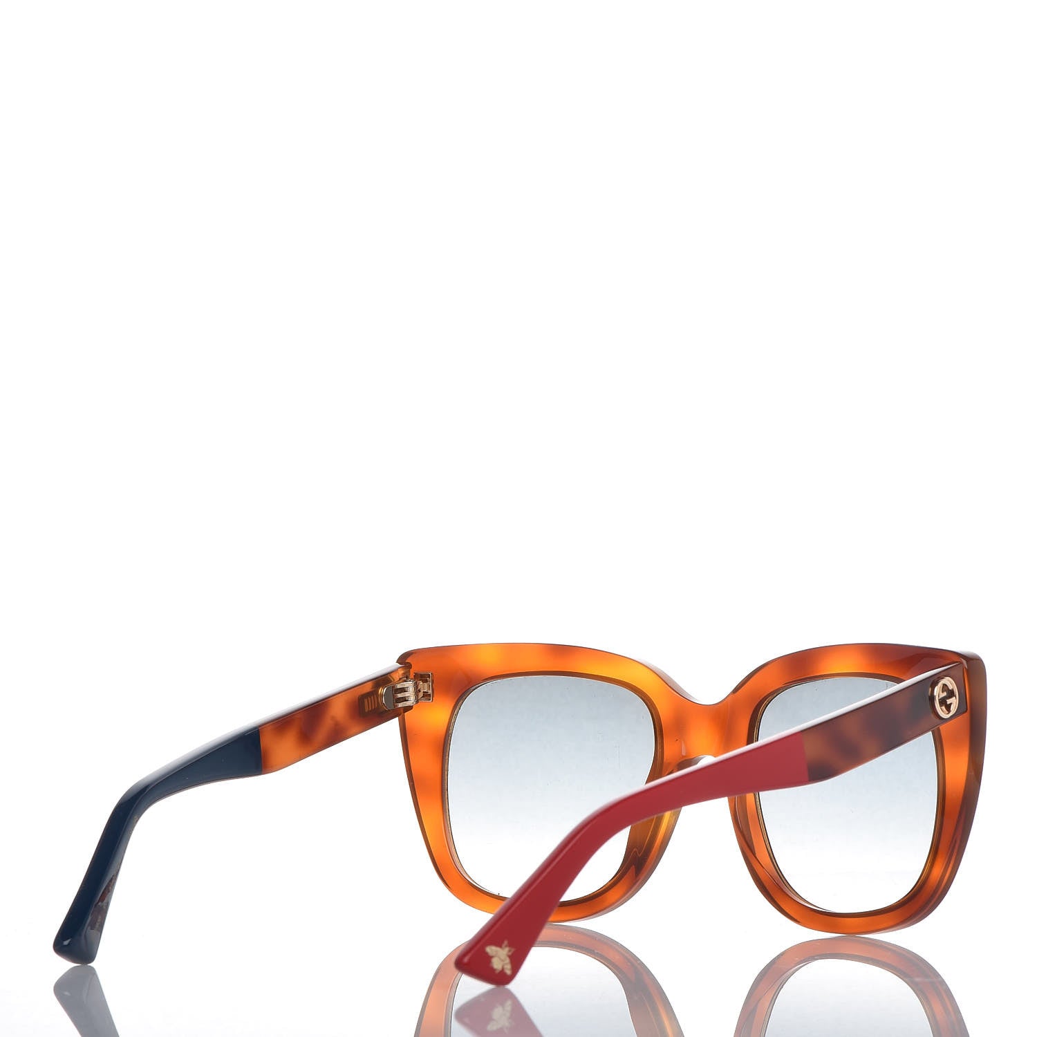 Gucci Cat Eye Optyl Web GG0163S Sunglasses Havana 4 of 6