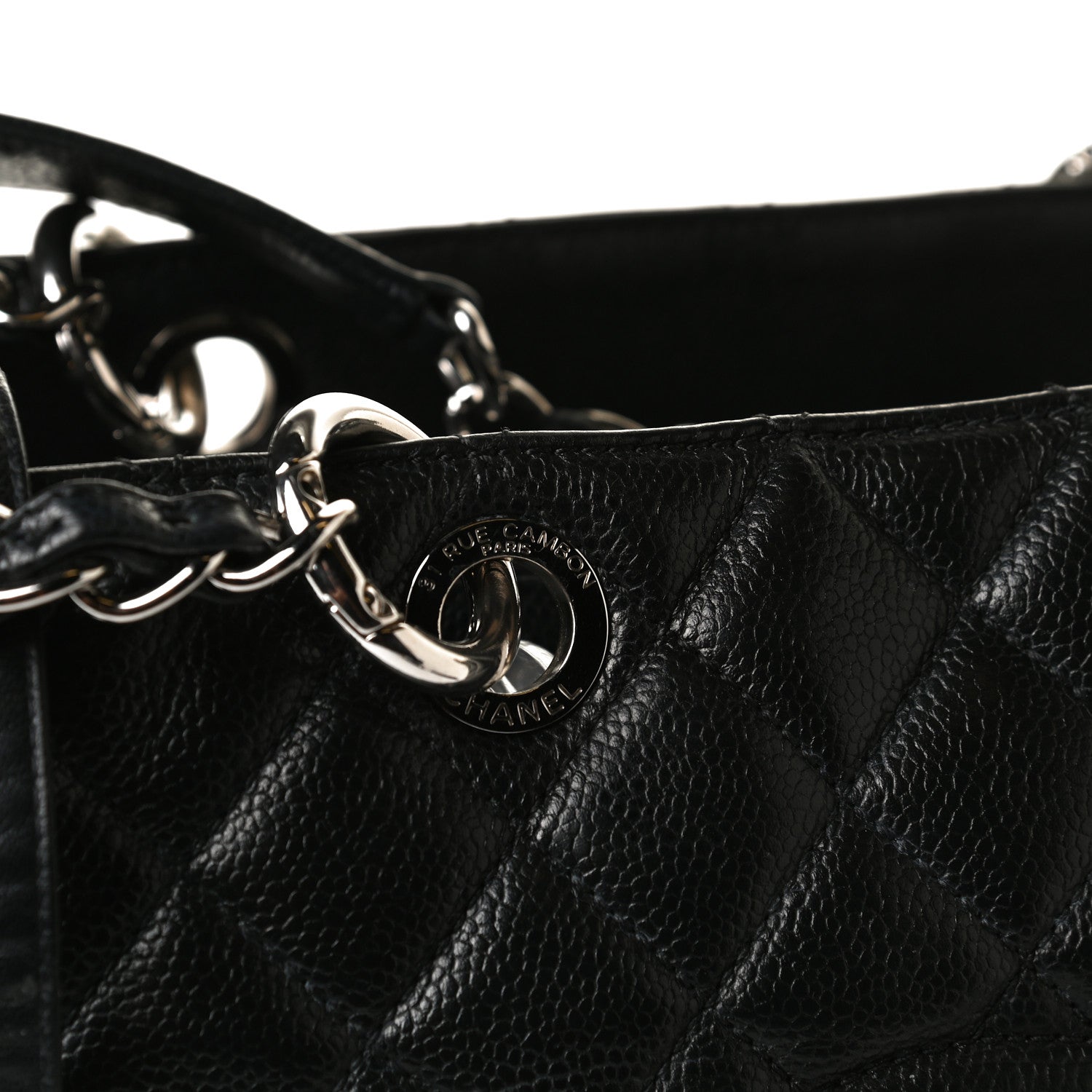 Chanel Caviar Quilted Grand Shopping Tote GST Black 15 of 16
