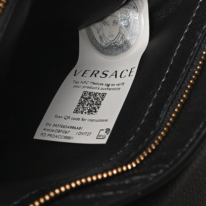 Versace Calfskin Medusa Crossbody Bag Black 9 of 12