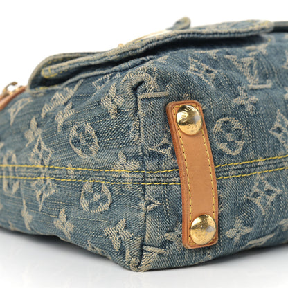 Louis Vuitton Monogram Denim Baggy PM Blue 8 of 15