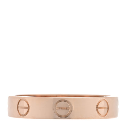 Cartier 18K Pink Gold 3.5mm LOVE Wedding Band Ring 51 5.75 3 of 5