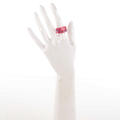 Louis Vuitton Resin Monogram Farandole Ring M Framboise 2 of 4