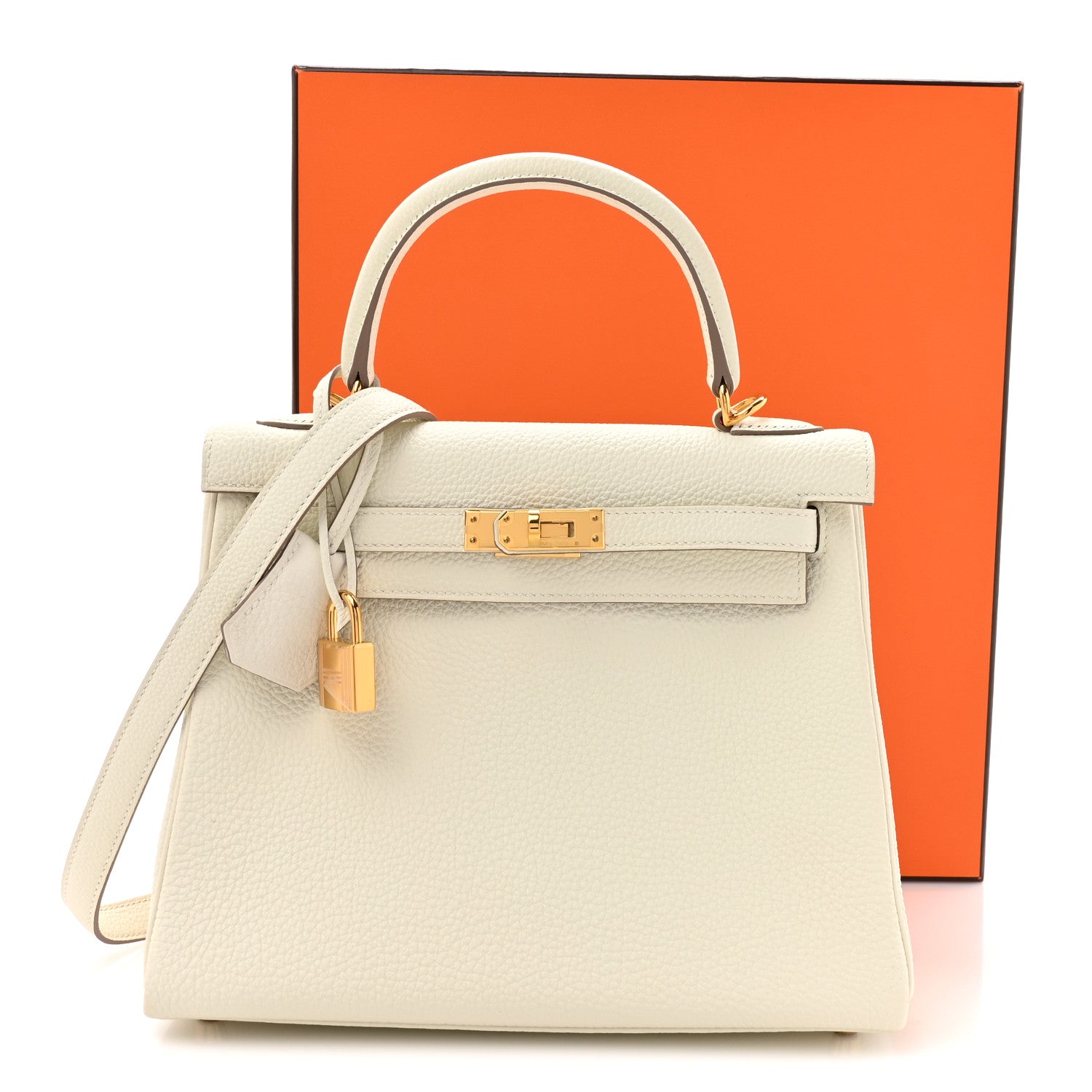 Hermes Togo Kelly Retourne 25 Mushroom 13 of 13