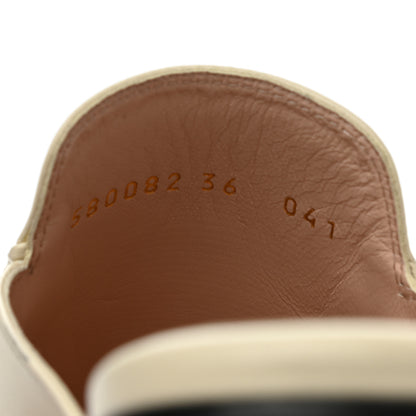 Gucci Malaga Kid Strawberry Womens Princetown Slippers 36 White 8 of 9