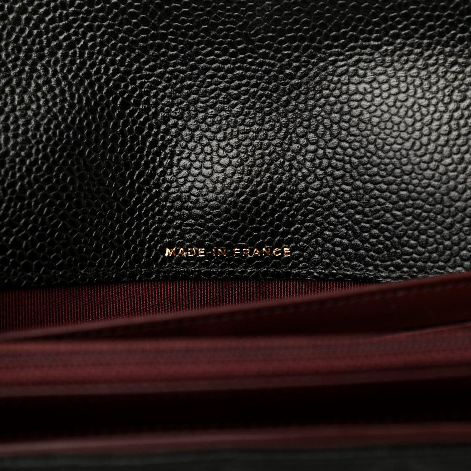Chanel Caviar Quilted Large Gusset Flap Wallet Black 7 of 10