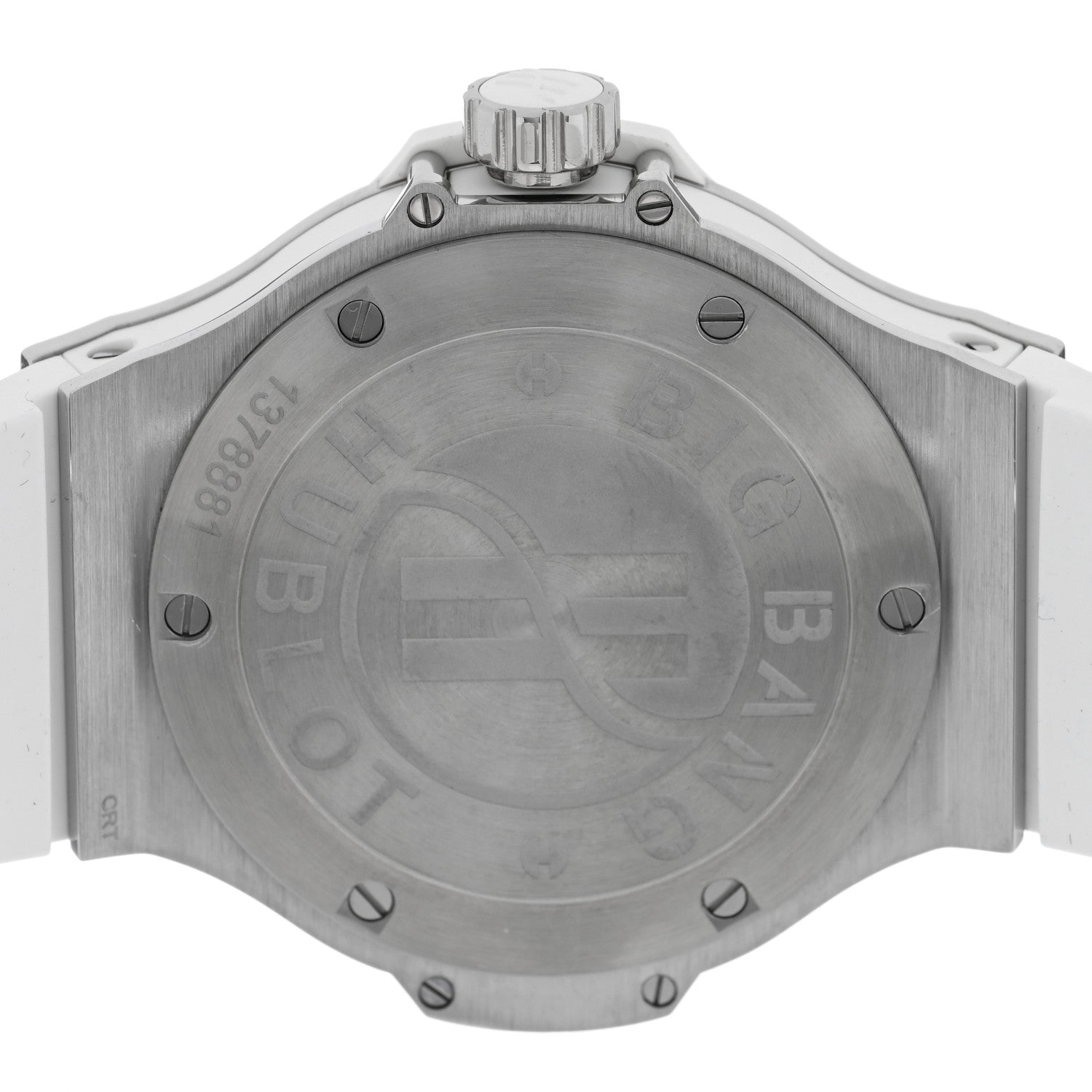 Hublot Stainless Steel Rubber Diamond Pave Bezel 38mm Big Bang Quartz Watch White 361.SE.2010.RW.1104 4 of 5