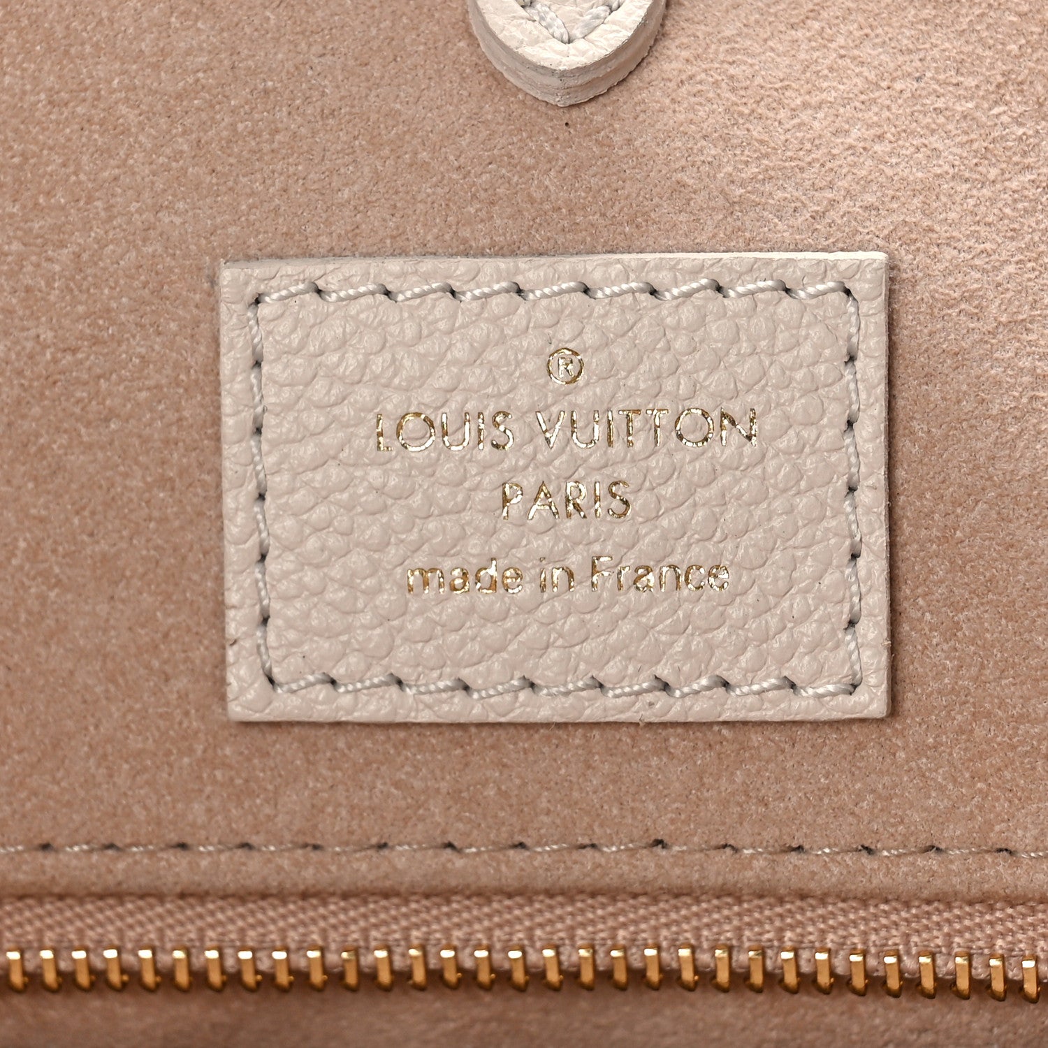 Louis Vuitton Empreinte Monogram Spring In The City Onthego MM Kaki Beige Cream 10 of 17