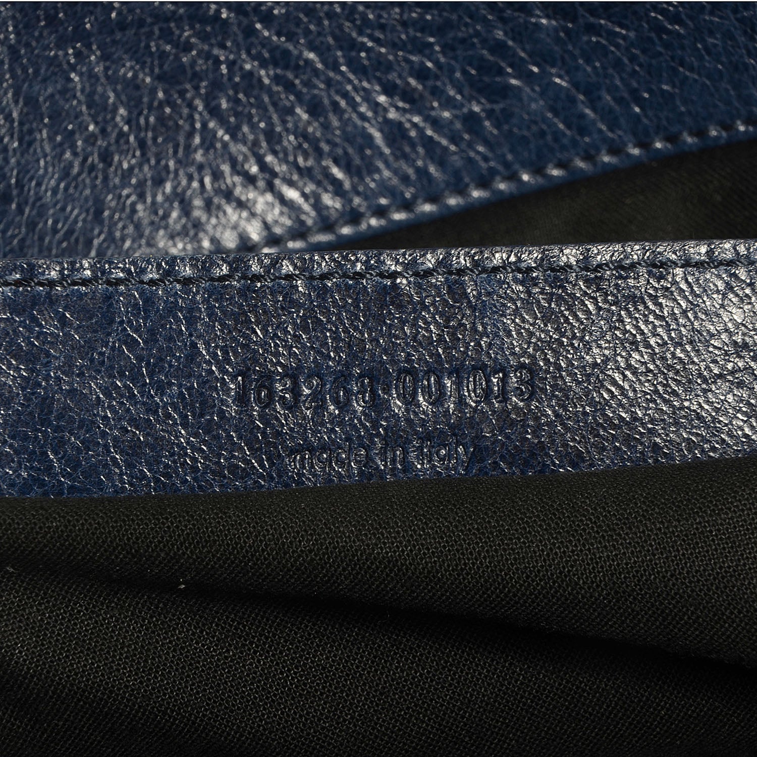 Balenciaga Chevre Besace Messenger Flap Bag Marine 11 of 12