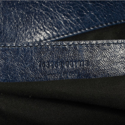 Balenciaga Chevre Besace Messenger Flap Bag Marine 11 of 12