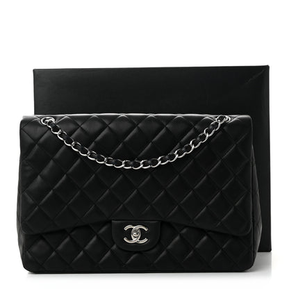 Chanel Lambskin Quilted Maxi Single Flap Black 11 of 11