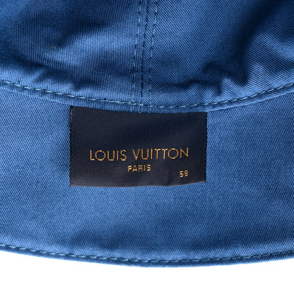 Louis Vuitton Monogram Denim Transformable Bob Bucket Hat 58 Blue 8 of 8
