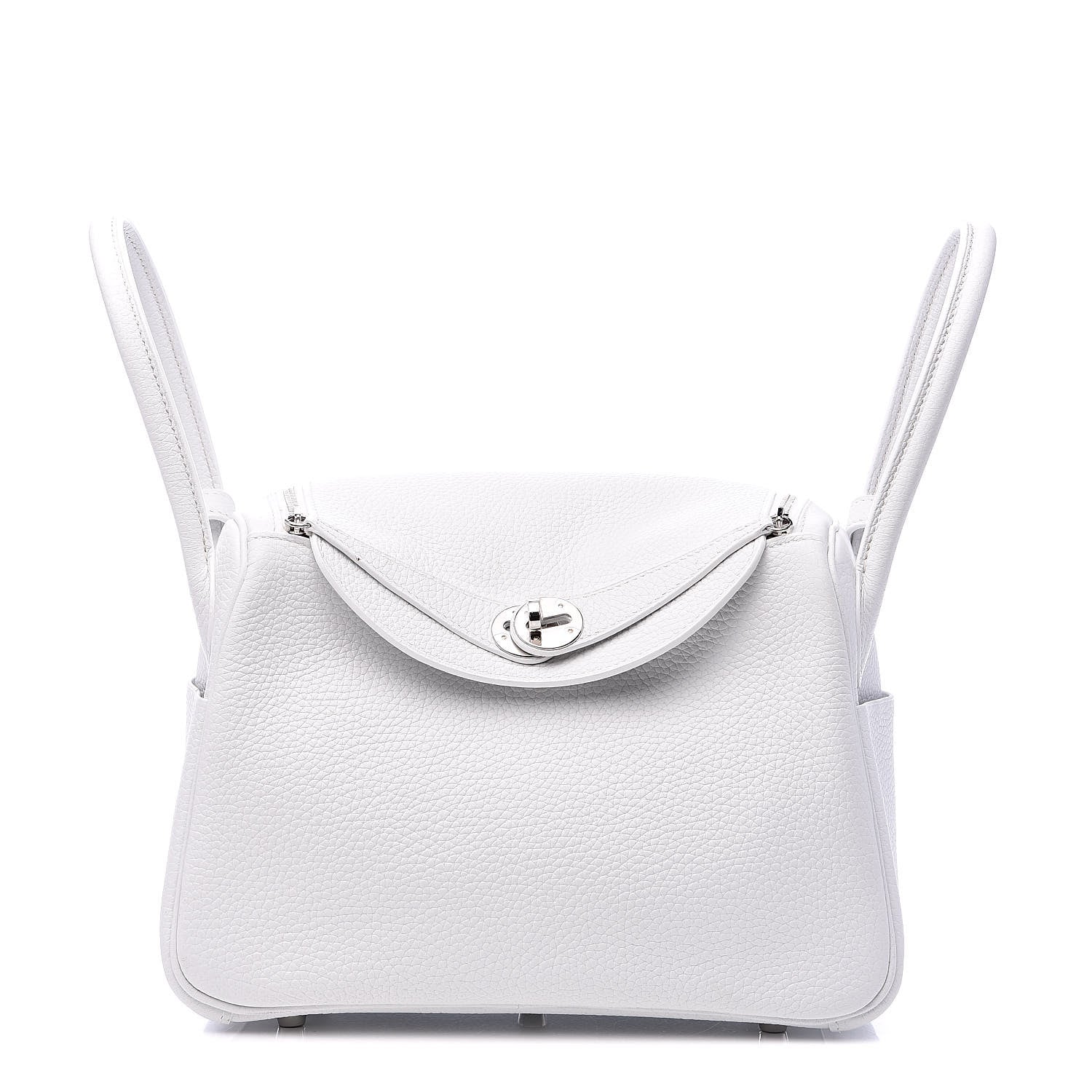 Hermes Taurillon Clemence Lindy 26 White 1 of 11