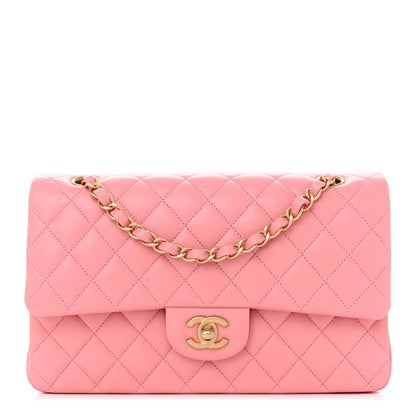Chanel Lambskin Quilted Medium Double Flap Rose Pink 1 of 11