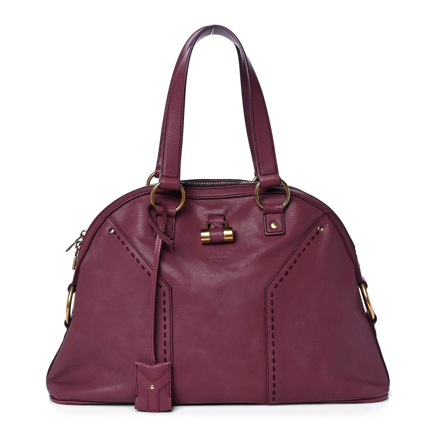 Saint Laurent Calfskin Large Muse Magenta 1 of 13