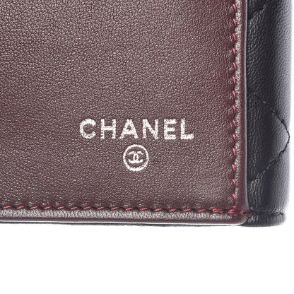Chanel Lambskin Quilted Long Flap Wallet Black 6 of 13