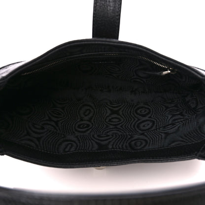 Gucci X BALENCIAGA BB Monogram Calfskin Web Small Jackie 1961 Hobo Black 6 of 11