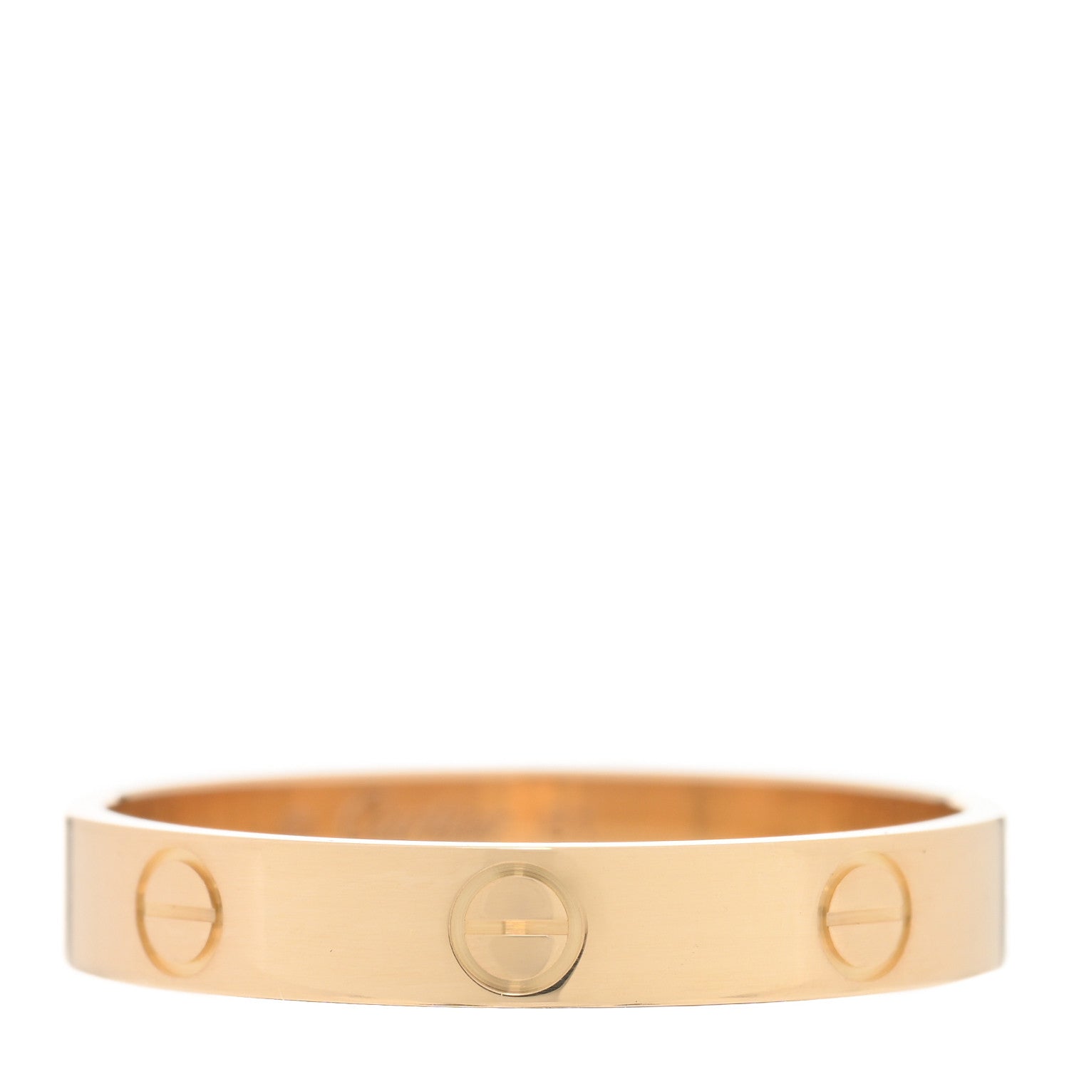 Cartier 18K Yellow Gold 3.5mm LOVE Wedding Band Ring 61 9.5 1 of 5