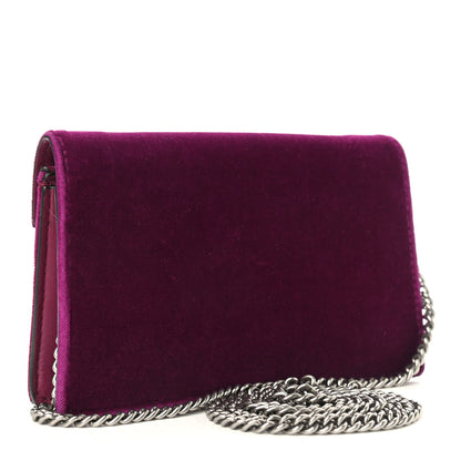 Gucci Velvet Super Mini Dionysus Shoulder Bag Fuchsia Violet Cyclamen 3 of 11