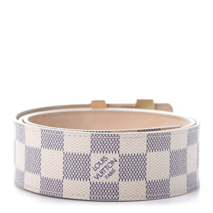 Louis Vuitton Damier Azur LV Initiales Belt 85 34 2 of 6